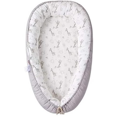 Baby Lounger, Baby Nest, Baby Bed Adjustable Portable for Newborn, Elegant Fabric Soft Breathable Baby Nest Bed, Adjustable for Baby Bassinet and Crib, Great for Newborn Shower Gift