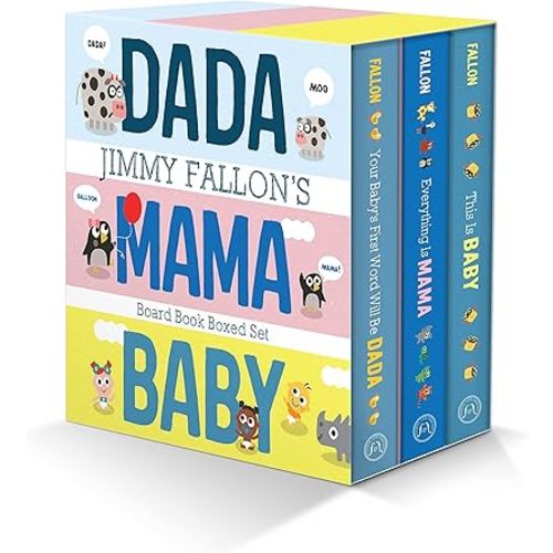 Jimmy Fallon's DADA, MAMA, and BABY Board Book Boxed Set Board book – September 27, 2022
