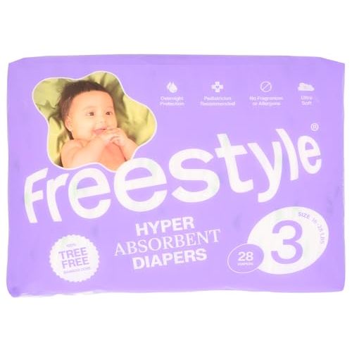 Freestyle Diapers, Diaper Size 3, 32 Ounce