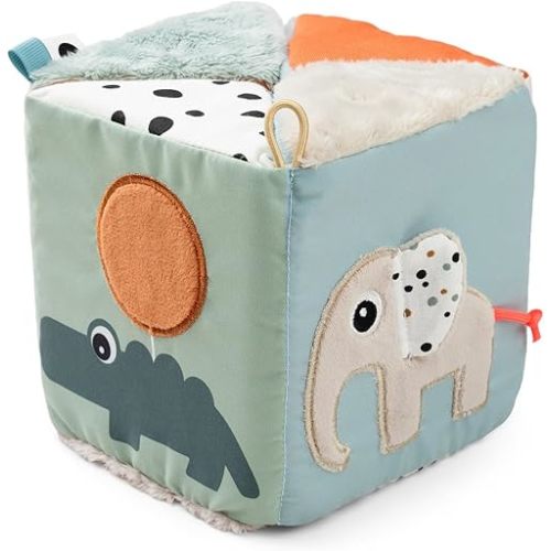 Done by Deer Fold-Out Sensory Cube - Deer Friends - Colour Mix - Perfect for tummytime, Crawling Practice, or Seated Play - from 3 Months Baby Toys Educational Entertainment, a Baby Must Have