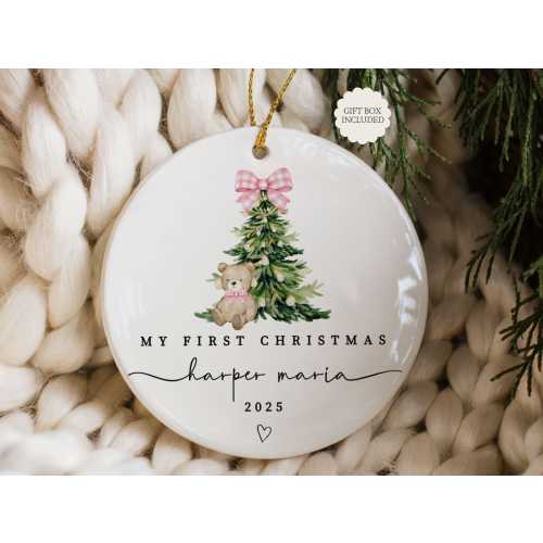 Etsy Baby Girl First Christmas Ornament