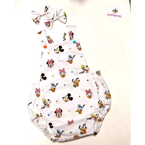 Mickeys clubs house romper- hair bows sold separately
