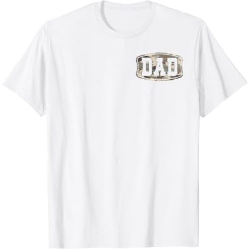 Retro Old School Camo Dad Pocket, Camouflage Dad Fathers Day T-Shirt