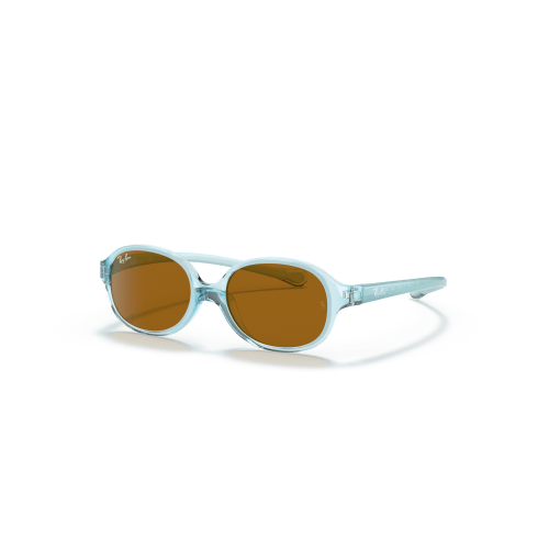Ray-Ban Sunglasses Rb9187s Kids - Blue Frame Brown Lenses 39-14
