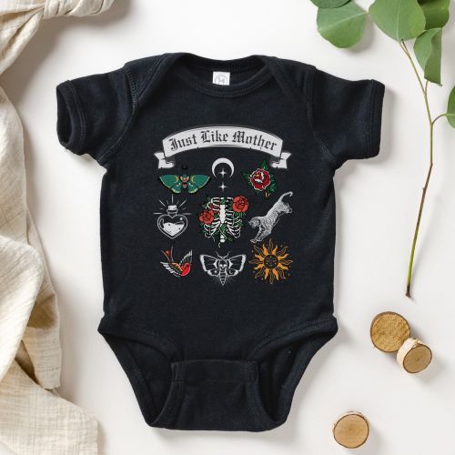 Goth Baby Girl Clothes Tattoo Baby Bodysuit Alt Baby Clothes Baby Girl Mother Bodysuit Goth Baby Shower Punk Baby Grunge Baby Girl New Mom