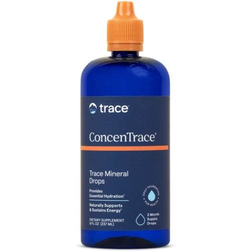 Trace Minerals ConcenTrace Trace Mineral Drops | Supports Energy, Digestion, Bone Health & Hydration, 70+ Ionic Trace Minerals w/Magnesium, Chloride & Potassium | Keto, Vegan & Non-GMO | 96 Servings