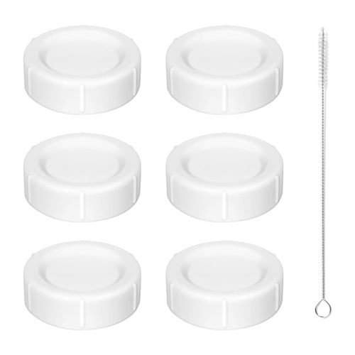 Travel Bottle Caps for Dr Brown Wide-Neck Storage/Travel Caps for Anti-Colic Options+ Baby Bottles, BPA-Free(Only Compatible with Wide Neck Bottle 5oz and 9oz, 6, Count)