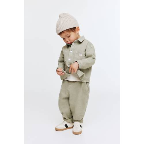 COTTON TWILL JOGGERS