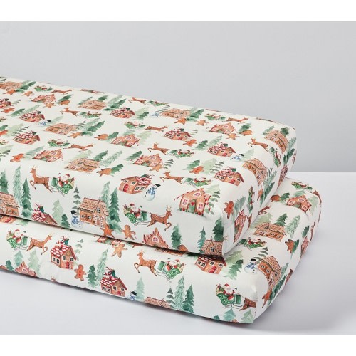 Gingerbread Organic Crib Fitted Sheet