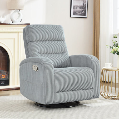 Ebern Designs Modern Swivel and Rocker Glider Recliner for Living Room & Reviews | Wayfair