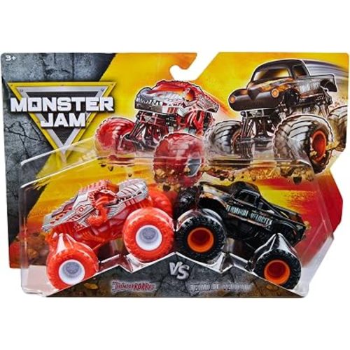 Monster Jam Official 1:64 Scale Diecast Truck 2-Pack Series 35 ThunderROARus vs Terminal Velocity