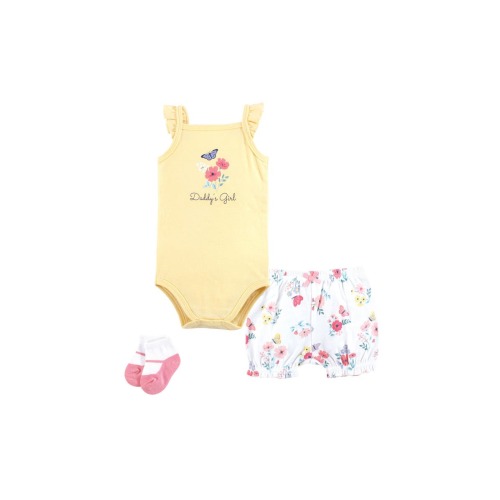 Coordinated Bodysuit Outfit with Shorts and Socks, 3-6M
- Only a few left