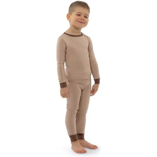Soft Viscose from Bamboo Pajamas for Kids - Toddler Pajamas for Boys & Girls - Two Piece Set PJs