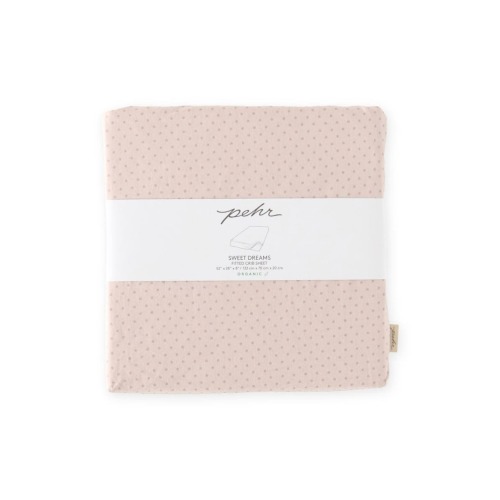 Pin Dot Organic Cotton Crib Sheet
