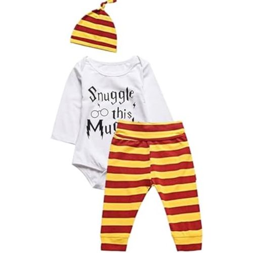 i-Auto Time Baby Boys Girls Romper Pants Hat Outfit Set Clothes