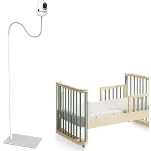 HelloBaby Baby Monitor Floor Stand - Adjustable Height Camera Mount for HB6550/ Plus/ HB6560/ HB65/ HB6148/ HB6351/ HB40/ HB6339 & More Model, Stable Base, No-Drill Installation, Wall-Safe Holder
