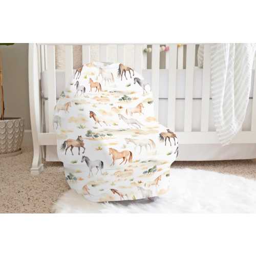 COWBOY Blanket Baby Shower Gift Horse Swaddle Newborn Ranch Coming Home Outfit Rodeo Nursery Hospital Infant Western Crib Sheets Cover Bibs