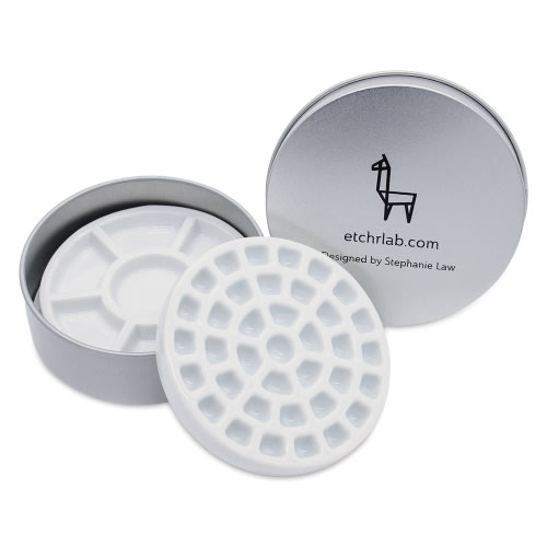 Etchr Lab Travel Mini Porcelain Palette, 37 Wells