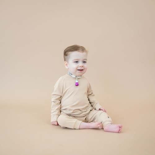 Bamboo Jersey Jogger Set in Bisque