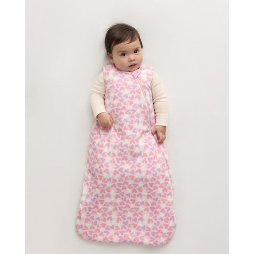 Bamboo Sleep Bag 2.5 TOG in Lavender Hearts