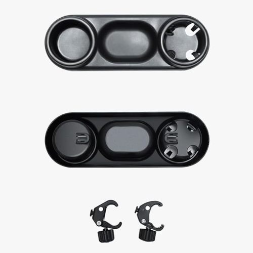 Seedfuture Stroller Snack Tray with Cup Holder 3in1, Universal Pushchair Snack Holder Stroller Accessories, Adjustable Stroller Tray for Pram, Stroller Attachment Accessories - One Size