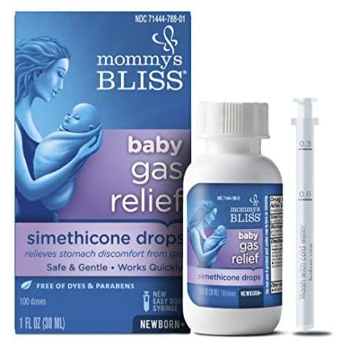 Mommy's Bliss Gas Relief Drops Bottle, Ginger extract flavor, 1 Fl Oz