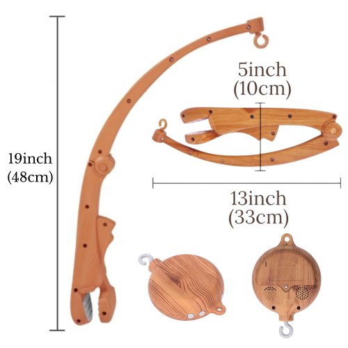 Baby Mobile Arm, Mobile Hanger for Crib, Crib Arm, Crib Mobile Holder, Nursery Mobile Stand, Mobile Music Box,Mobile Motor,Mobile Attachment
