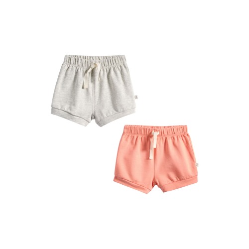 2-Pack Assorted Organic Cotton Drawstring Shorts