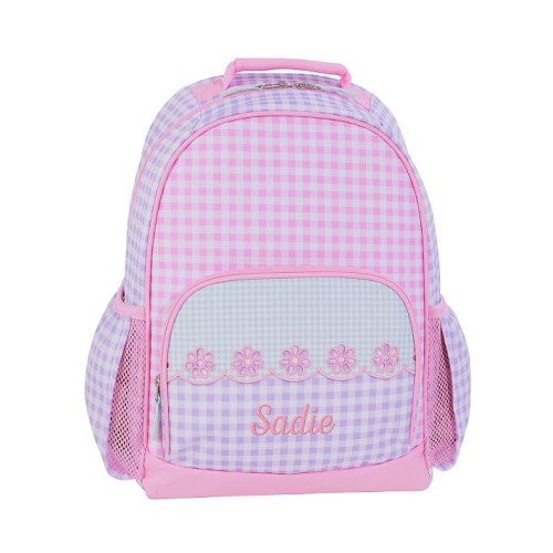 Sadie Gingham Pink Mackenzie Backpack
