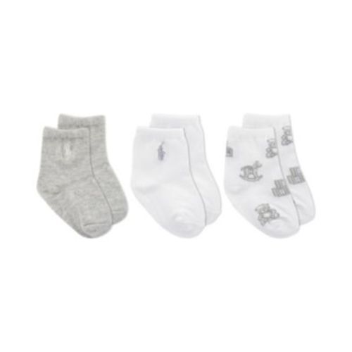 Baby Boys or Baby Girls Assorted Socks, Pack of 3