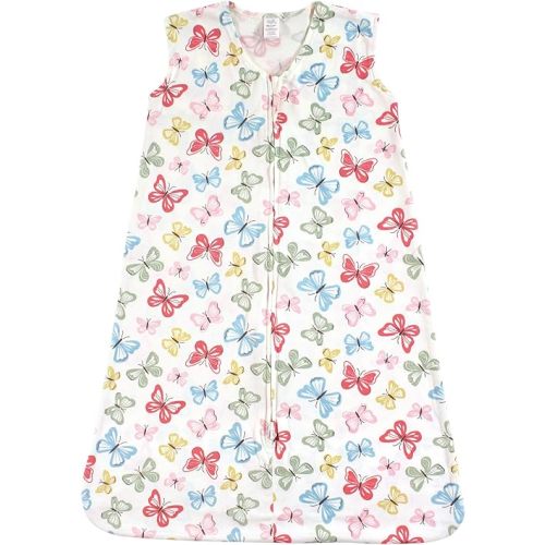Touched by Nature Unisex Baby Organic Cotton Sleeveless Wearable Sleeping Bag, Sack, Blanket, Butterflies, 6-12 Months