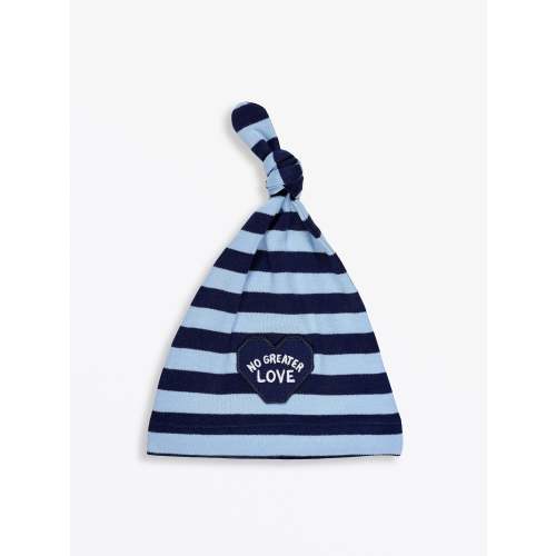 No Greater Love Blue Knotted Hat Cotton – Holy Pals