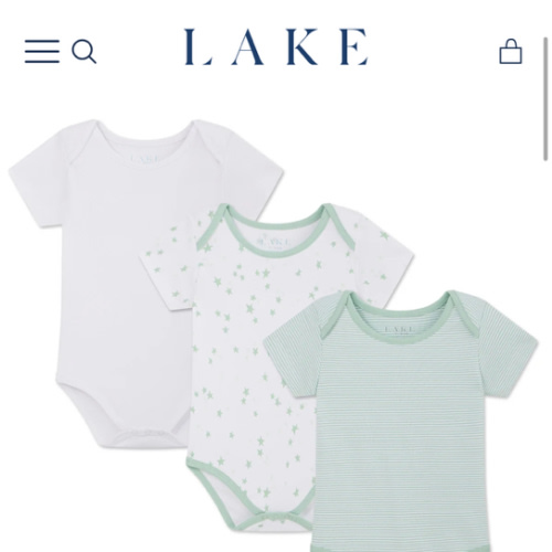 LAKE | Baby | Pima Cotton Pajamas | Parisian Green Baby Bodysuit Bundle