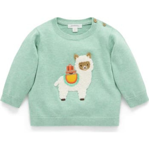 Llama Knit Sweater, 0-3M