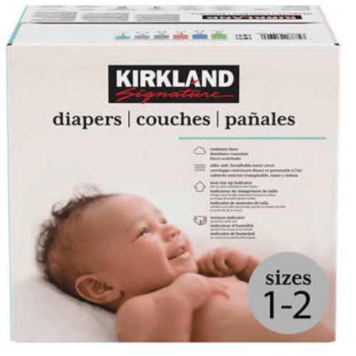 Kirkland Signature Diapers Sizes 1-2&nbsp;| Costco