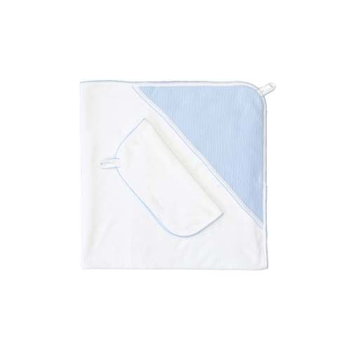 Buy Bubble Hooded Towel -Blue | Nella Pima – Nellapima