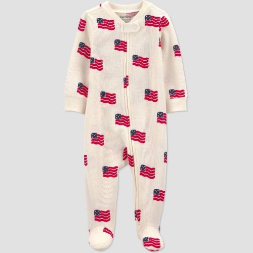 Carter's Just One You® Baby USA Flag Graphic Sleep N' Play - Cream 3M