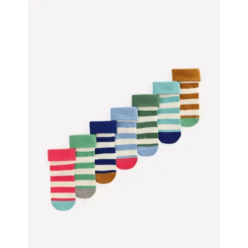 7-Pack Baby Socks-Stripes | Boden USA