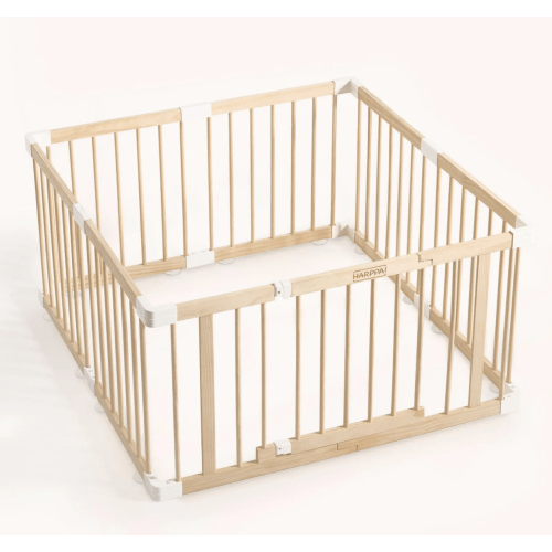 HARPPA Wooden Baby Gate Playpen, size: 56x56x24 Inch