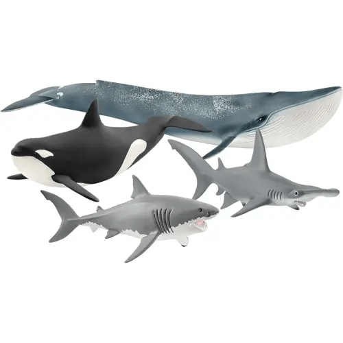 Schleich Wild Life - 4Pc Ocean Animals Set - Kids Ages 3+ | 77591