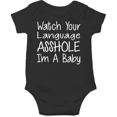 CBTwear Watch Your Language I’m a Baby - Baby Bodysuit Adorable Romper Clothing Cute Boy Girl Unisex