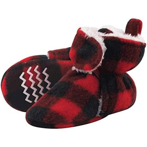 Hudson Baby Unisex Baby Cozy Fleece and Faux Sherpa Booties