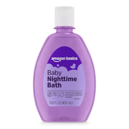 Amazon Basics Night-Time Baby Bath, Lightly Scented, 13.6 Fl Oz (Pack of 1), Packaging May Vary