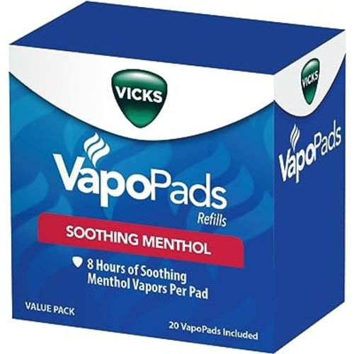 Vicks VapoPads, 20 Count – Soothing Menthol Vapor Pads for Vicks Humidifiers, Vaporizers, Waterless Vaporizers, and Plug-Ins, VSP-19