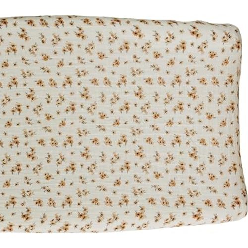 Mebie Baby Changing Pad Cover, Autumn Bloom, 100% Muslin Cotton Changing Table Pad Cover for Baby Boy and Girl, Designer Nursery Decor Covers, Diaper Changing Pad Cover for Changing Station
