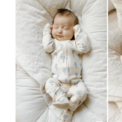 Hot Air Balloon | Organic Zipper Footie – L'ovedbaby