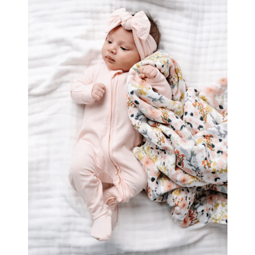 Rosie Ribbed Zipper Footies – Lou Lou & Company