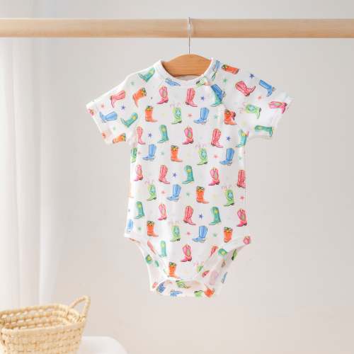 Jingle Boots Organic Cotton Onesie