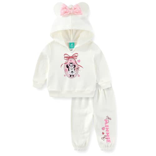 Disney Minnie Mouse Baby Girls Hoodie and Pants 2 Piece Set for Newborn and Infant