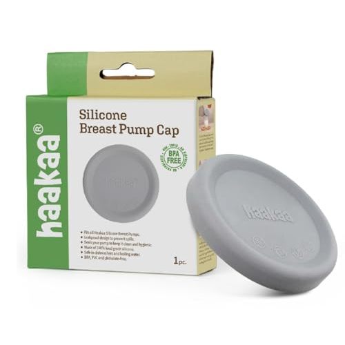 Haakaa Leak-Proof Silicone Cap, 1 pk, Fit All Haakaa Breast Pumps, BPA PVC and Phthalate Free 1 Count (Pack of 1)
